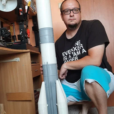 Mô hình tên lửa Ariane 6 tỷ lệ 1/48