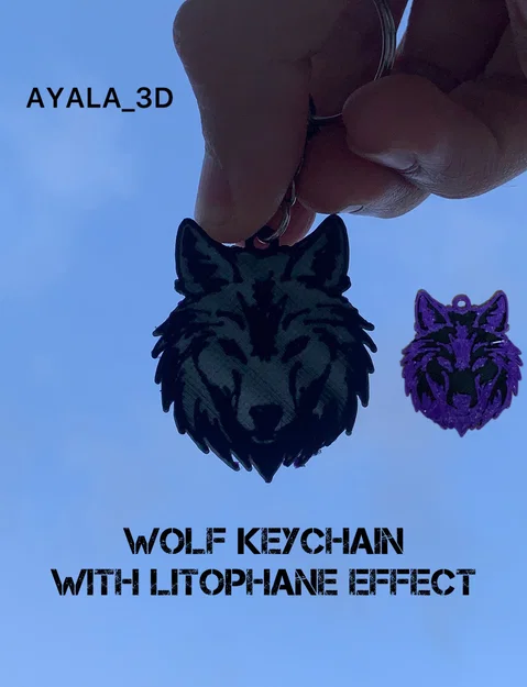 Móc khóa hình Sói (Wolf Keychain) - Image 1