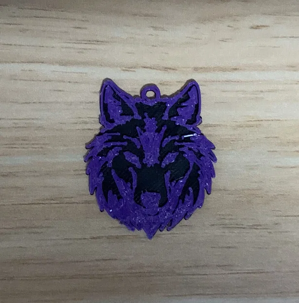 Móc khóa hình Sói (Wolf Keychain) - Image 2