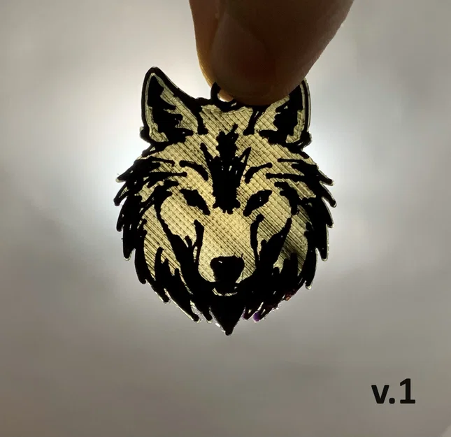 Móc khóa hình Sói (Wolf Keychain) - Image 3