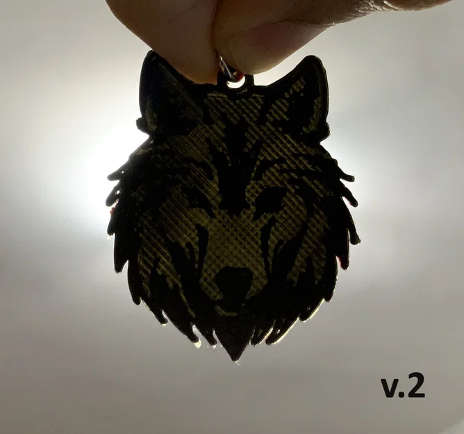 Móc khóa hình Sói (Wolf Keychain) - Image 4