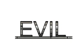 Mô hình 3D ảo ảnh thị giác Good/Evil độc đáo - Image 3