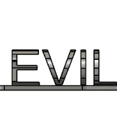 Mô hình 3D ảo ảnh thị giác Good/Evil độc đáo