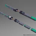 Đạo cụ Cosplay Rod of Seven Parts từ cuộc phiêu lưu D&D Vecna: Eve of Ruin - Thumbnail 1