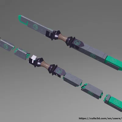 Đạo cụ Cosplay Rod of Seven Parts từ cuộc phiêu lưu D&D Vecna: Eve of Ruin