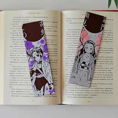Nezuko & Shinobu - Bộ bookmark Thanh Gươm Diệt Quỷ 4/8