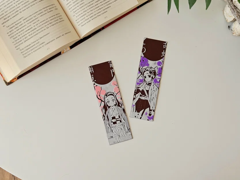 Nezuko & Shinobu - Bộ bookmark Thanh Gươm Diệt Quỷ 4/8 - Image 4