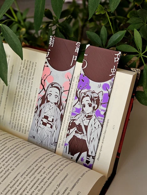 Nezuko & Shinobu - Bộ bookmark Thanh Gươm Diệt Quỷ 4/8 - Image 5