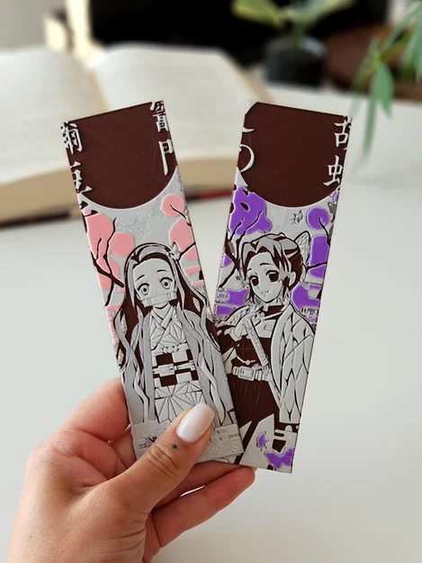 Nezuko & Shinobu - Bộ bookmark Thanh Gươm Diệt Quỷ 4/8 - Image 6