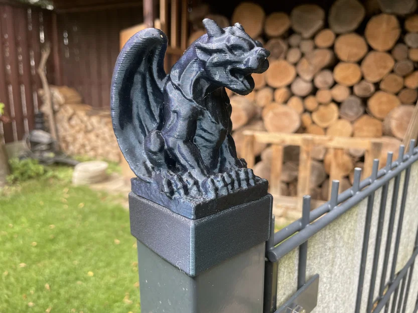 Mô hình Gargoyles trang trí trụ hàng rào độc đáo - Image 2