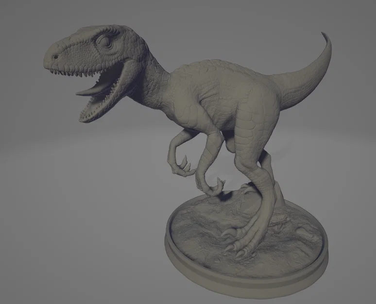 Mô hình 3D Khủng long Raptor (Đã sửa lỗi, in sắc nét) - Image 1