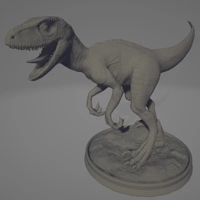 Mô hình 3D Khủng long Raptor (Đã sửa lỗi, in sắc nét)