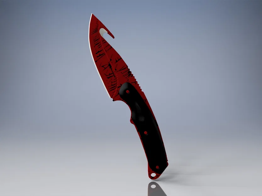 Mô hình dao Gut Knife Crimson Web Factory New trong CS2 - Image 1