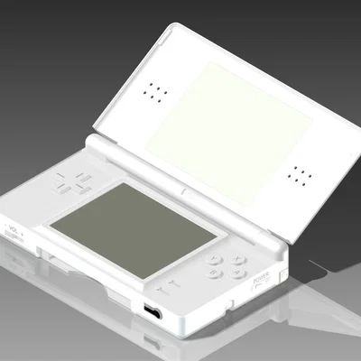 Nintendo DS Lite White (Mô hình 3D)