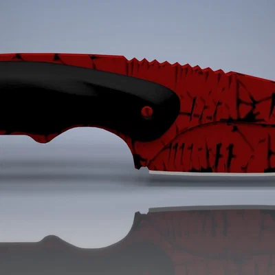 Mô hình dao Gut Knife Crimson Web Factory New trong CS2