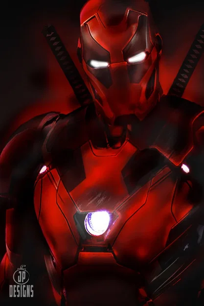 Mô hình mặt nạ Iron Deadpool 3D - Phụ kiện Cosplay độc đáo cho Fan Marvel - Image 1