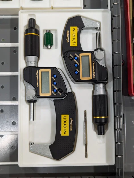 Khay Gridfinity cho Micrometer Mitutoyo Quantumike 0-2 inch - Image 1
