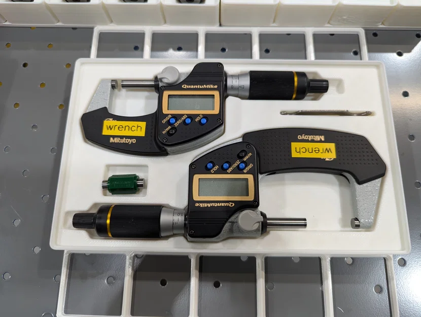 Khay Gridfinity cho Micrometer Mitutoyo Quantumike 0-2 inch - Image 2