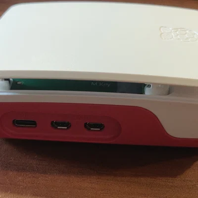Giá đỡ nắp case Raspberry Pi 5 khi gắn M.2 HAT+ (File in 3D)