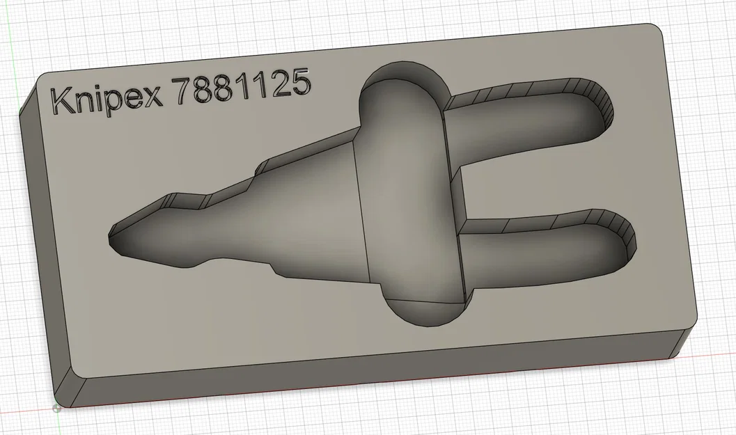 Khay in 3D Gridfinity cho kìm cắt chéo Knipex 7881125 - Image 4