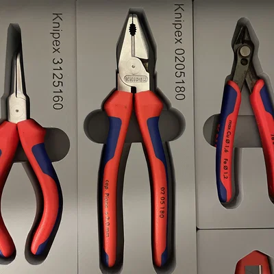 Khay đựng kìm Knipex 0205180 chuẩn Gridfinity cho ngăn kéo