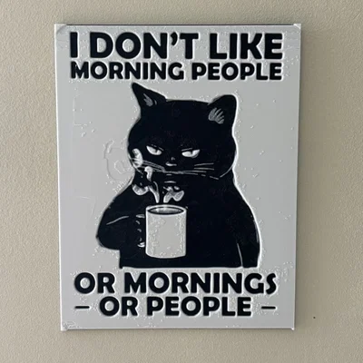 Hueforge cat humor – Mèo không ưa người (Hueforge)