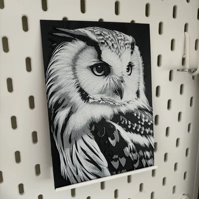 Hueforge Owl (Cú mèo) – Dễ in, đổi màu PLA