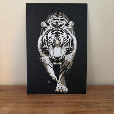 Hueforge Tiger – Tranh treo tường Hueforge con hổ