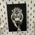Hueforge Tiger – Tranh treo tường Hueforge con hổ - Thumbnail 3