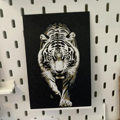 Hueforge Tiger – Tranh treo tường Hueforge con hổ