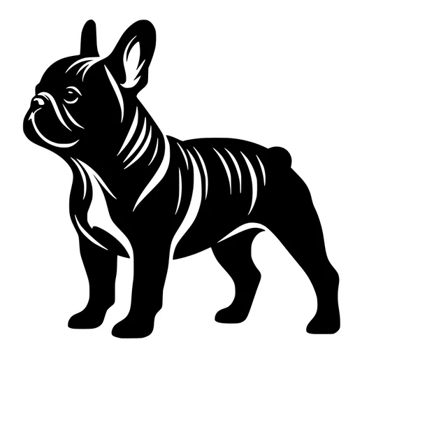 Mô hình chú chó French Bulldog nghệ thuật để bàn in 3D - Image 1