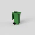 Ống cắm bút thùng rác có bánh xe (Wheelie bin pen pot) - Thumbnail 6