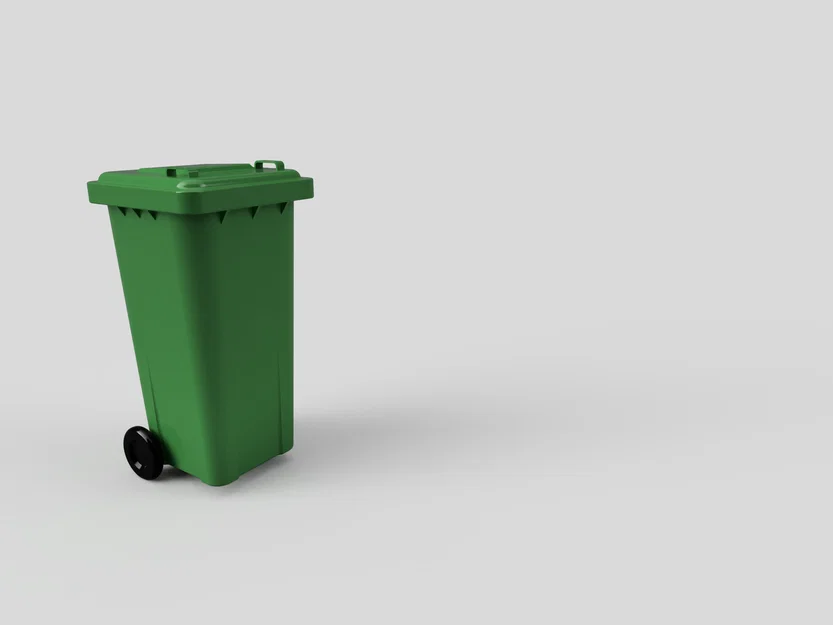 Ống cắm bút thùng rác có bánh xe (Wheelie bin pen pot) - Image 7