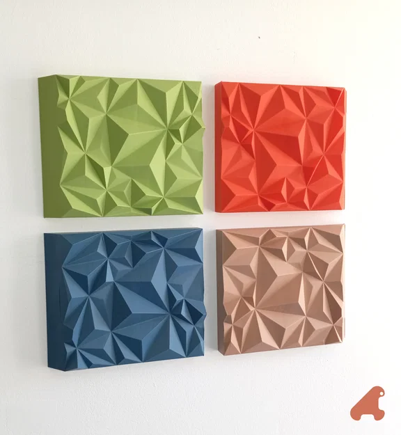 DECORATION MURALE GEOMETRIQUE - Tác phẩm trang trí treo tường đa diện - Image 2