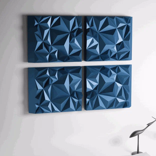 DECORATION MURALE GEOMETRIQUE - Tác phẩm trang trí treo tường đa diện - Image 3