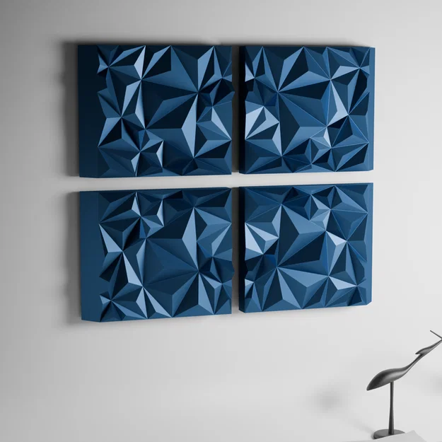 DECORATION MURALE GEOMETRIQUE - Tác phẩm trang trí treo tường đa diện - Image 5