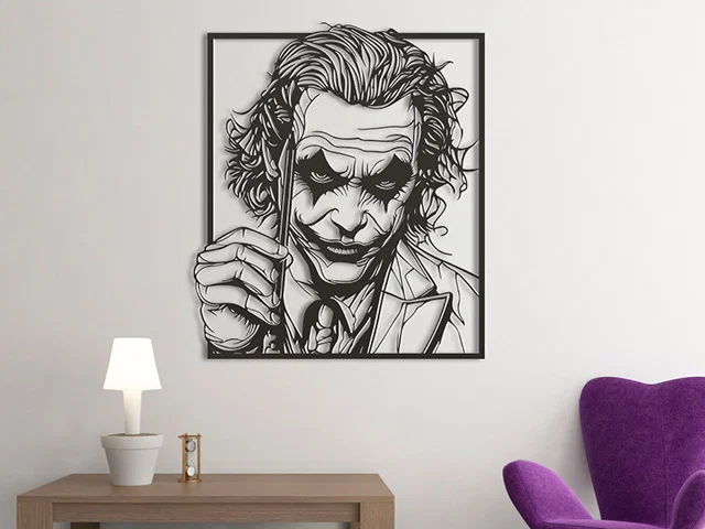 Mô hình tranh treo tường 3D Joker MagicTrick độc đáo - Image 1