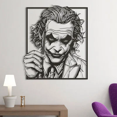 Mô hình tranh treo tường 3D Joker MagicTrick độc đáo