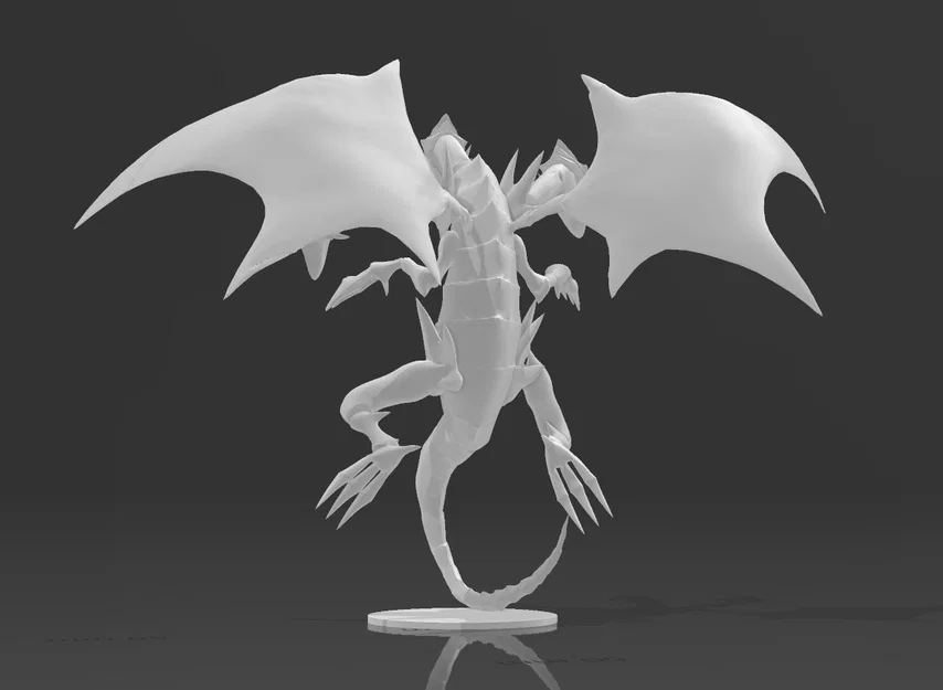 Mô hình 3D Rồng Trắng Mắt Xanh (Blue-Eyes Ultimate Dragon) sắc nét - Image 4