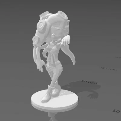 Mô hình 3D Marina (Coralie) từ game Splatoon cực đẹp