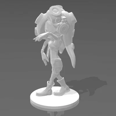 Mô hình 3D Marina (Coralie) từ game Splatoon cực đẹp