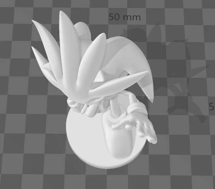 Mô hình Silver the Hedgehog phong cách Amiibo - File in 3D cực chất - Image 5