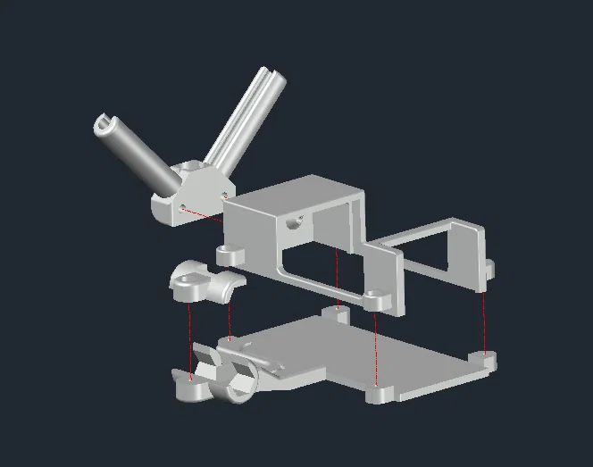 Khay receiver FrSky TD SR10 Rx Tray - Image 1