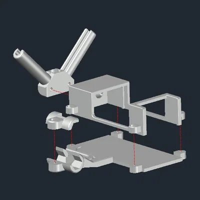 Khay receiver FrSky TD SR10 Rx Tray