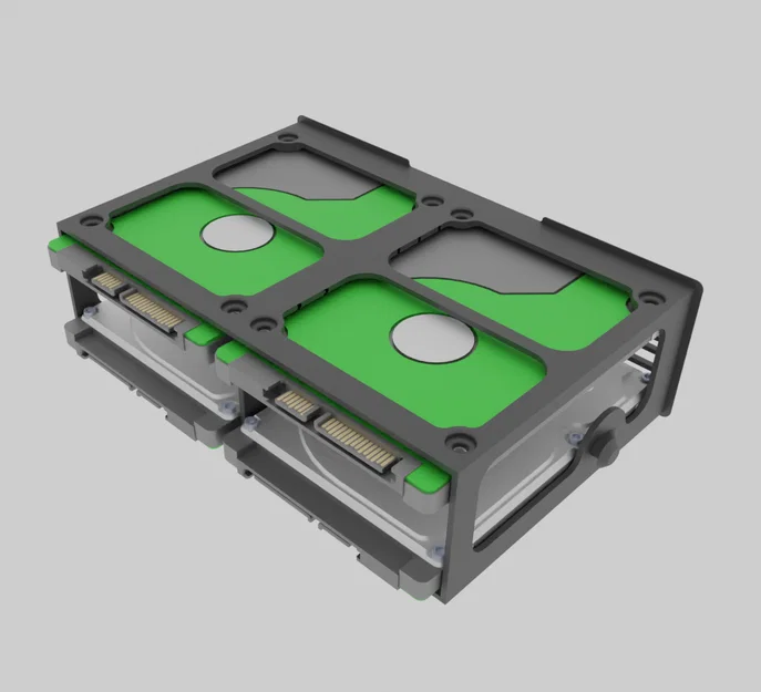 Adapter khoang 5.25" sang 4 ổ 2.5" (dày tới 15mm) - Image 1
