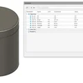 Hũ đựng đồ Parametric với nắp vặn v1 - Thumbnail 1