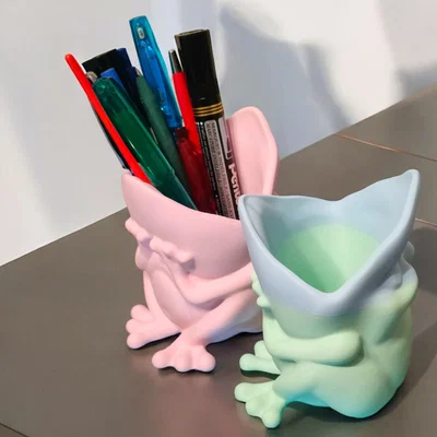 Ống Cắm Bút Hình Ếch (Frog Pencil Organizer)