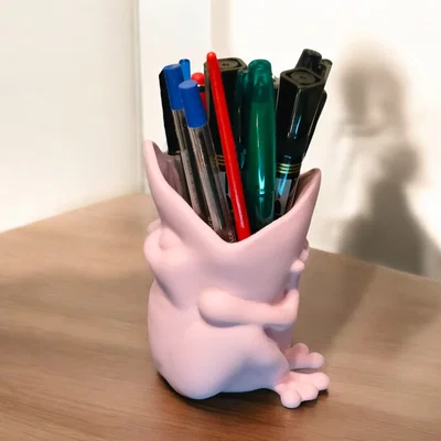 Ống Cắm Bút Hình Ếch (Frog Pencil Organizer)