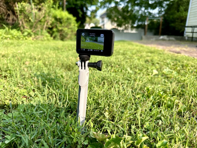 Cọc cắm đất 3D in cho GoPro - Phụ kiện quay phim ngoài trời cực tiện - Image 1