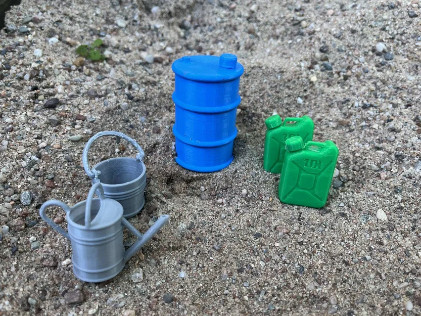Thùng phuy dầu (Barrel) tỉ lệ 1:10–1:12 cho RC car & Diorama (miniature) - Image 1